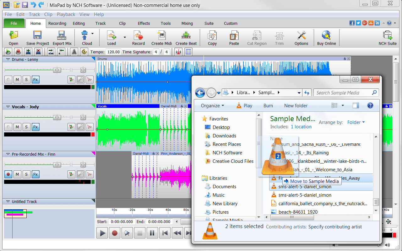 Free music recording studio software